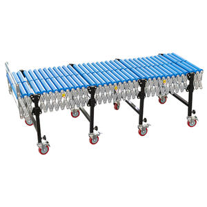 Gravity blue pp accordion conveyor