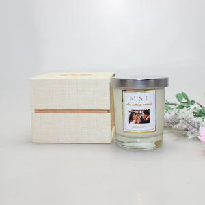 High Quality White Luxury Custom Pattern Square Candle Gift Box For Christmas Gifts
