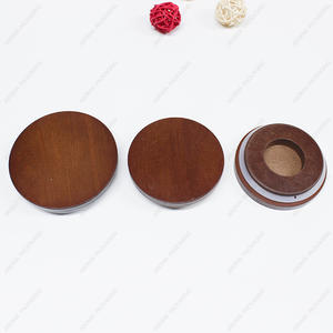 Luxury Round Harmless MDF Wooden Lid For Candle Jar Other Decoration