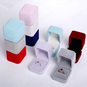 Black Red Pink Gray Custom Color Gift Box Supplier Flip-Top Box For Jewelry Rings