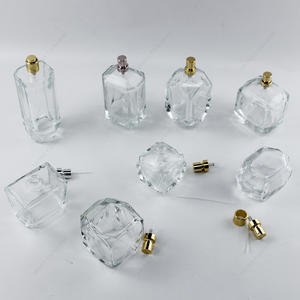 Free Sample Octagon Glass Perfume Bottle Multi-Custom Shape 50ml 100ml 200ml