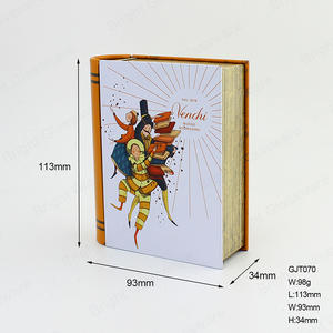 Art Book Shapes 113*93*34mm GJT070 Tinplate Jar With Cartoon Character And Custom Logo