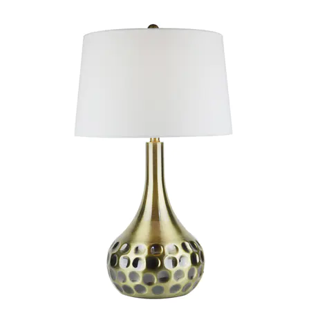 Antique Gold Metal Table Lamp