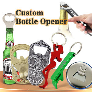 Personalize abridores de garrafas e saca-rolhas com seu logotipo para comercialização