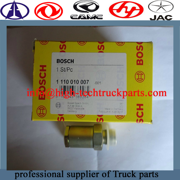 La válvula de alivio de Bosch generalmente se instala en el equipo de sistema cerrado