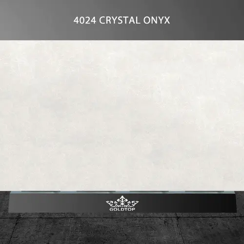 Série de mármore de quartzo quartzo branco quartzo cristal Onyx Quartz 4024