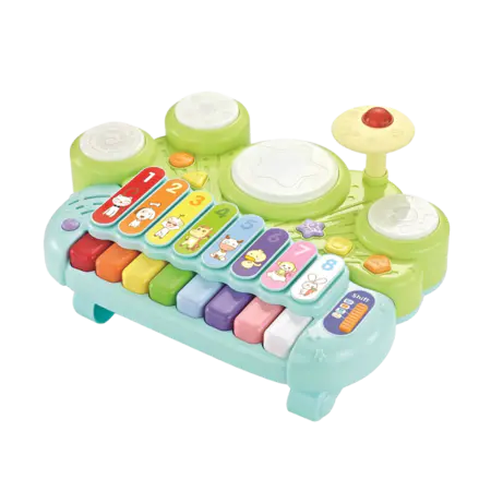 5-in-1 Electronic Xylophone &amp; Glockenspiel &amp; Piano &amp; Jazz Drum Kit Set &amp; Hamster Musical Instrument Toy for kids