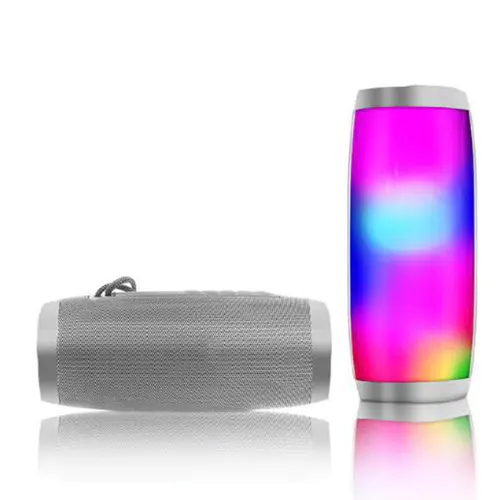 New Portable Speaker With Cool Colorful Light Super Quality BT 5.0 Speaker Deep Bass Loud Sound Wireless Speaker
