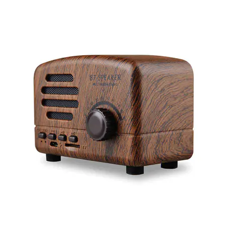 Vintage Small Multimedia Mini Retro Speaker BT with Fm Radio | Vintage Retro Speaker