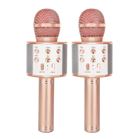 Wireless Karaoke Microphone for Singing Portable Handheld Mic Speaker Machine, Great Gifts Toys for Boys Girls