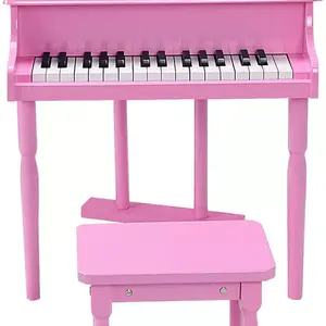 Portable Keyboard Wooden Kids Grand Piano Musical Instrument Toys