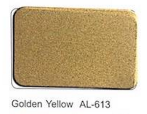 Polyester Aluminum Composite Panel With Golden Yellow AL-613
