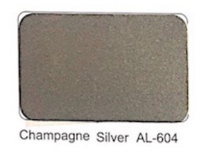 Sign Aluminum Composite Panel With Champagne Silver AL-604