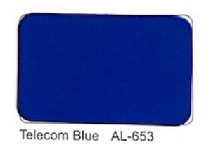 Exterior Wooden Color Acp With Telecom Blue AL-653