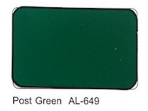 Exterior Decorative Acp With Post Green AL-649