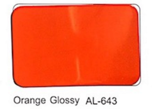 Printing Aluminum Composite Panel With Orange Glossy AL-643