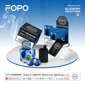 Custom Fruits Vape | FOPO Blueberry Smoothies Nicotine | Ice Bear