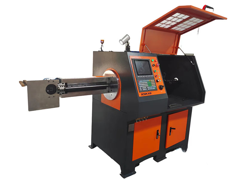 YLSK-3D-4100 wire bending machine improved its tradtional way for cutting  