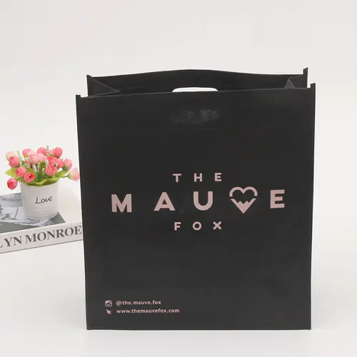 Custom promotional tote bag recycled shopping die cut non woven bag with printing logo