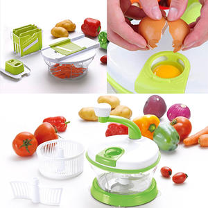 Multifunctional 4 in 1 Hand-Powered Vegetable Mixer And Slicer 