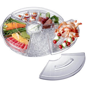 High quality Chilled Appetizer Server With Ice Tray Icy Appetizer Server 