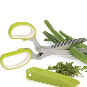 Multifunctional Herb scissors-5 blade shredder cutting vegetables scissors 