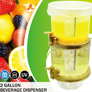 2 Gallon Beverage Dispenser Fruit Juice Dispenser