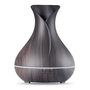 Cool Mist Aroma Humidifier-Wood Grain Color Change Aroma Essential Oil Diffuser