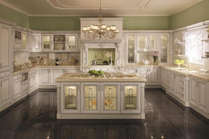 Wholesale kitchen cabinet with a low price,provide a range of customized kitchen