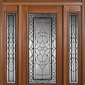 fashion wooden door with glass, solid wood door, preferred BuilDec, experienced