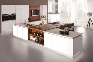custom-made kitchen showroom with a low price，manufactures