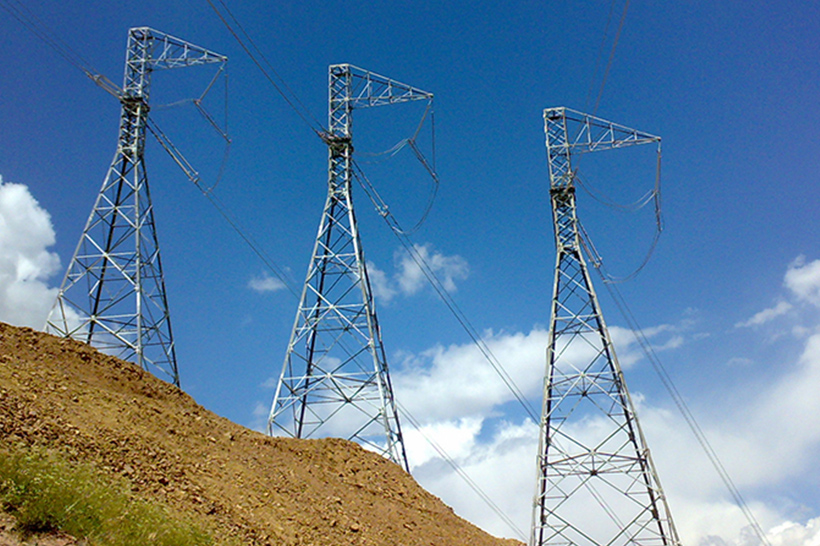 Overhead Electric Power Distribution Tower, 
