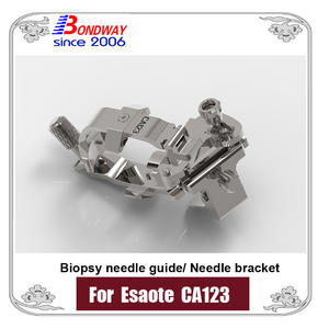 Needle Bracket, Stainless Steel Biopsy Needle Guide Bracket For Esaote Micro-convex Array Ultrasound Transducer CA123