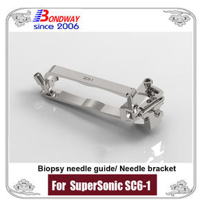 SuperSonic Biopsy needle bracket, biopsy guide for curved array probe SC6-1