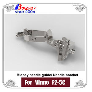 VINNO Reusable Biopsy Needle Bracket, Needle Guide For Convex Array Ultrasound Transducer F2-5C