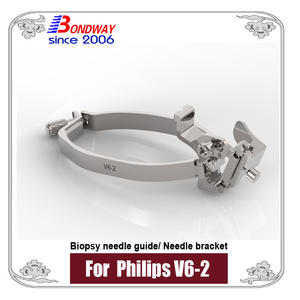 Philips 4D Volume Curved Ultrasound Transducer V6-2 Reusable Biopsy Needle Guide, Needle Bracket, Biopsy Needle Adapter    
