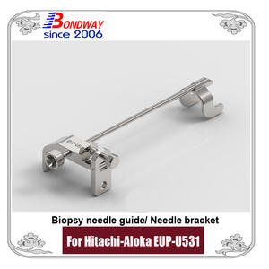 Hitachi Aloka biopsy needle bracket guide for ultrasonic transducer EUP-U531