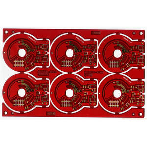 local manufacturer 8L red immersion gold printed circuit board wholesaler