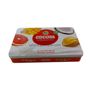 China professional rectangle biscuit tin packaging supplier