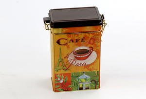 China customized cafe tin box  supplier