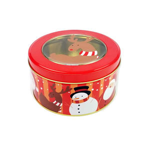 China high quality cookie tin can with window  manufacturer