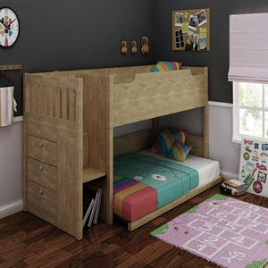 customized fashion wood child bunk beds price