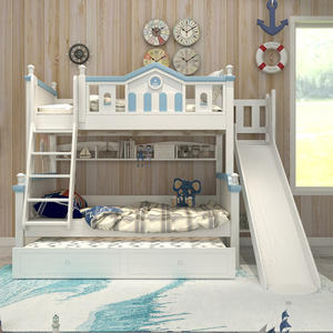 Solid Wood Bunk Bed Kids Bunk Bed With Slide