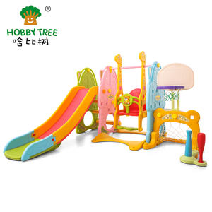 Plastic Strong Safe Classic Indoor Slide And Swing Set For Baby