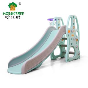 Wholesale high quality plastic kids slide and swing on sale