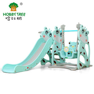 Wholesale high quality kids plastic slide and swing on sale