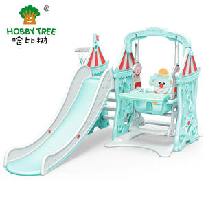 Wholesale high quality kids plastic slide and swing on sale