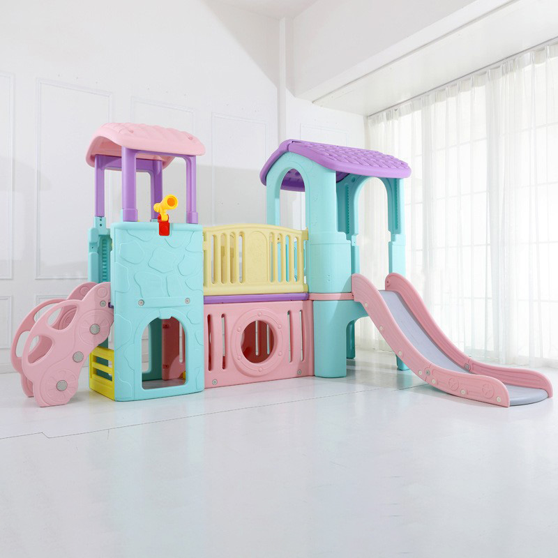 Indoor Plastic Slide In The Shape Of A House