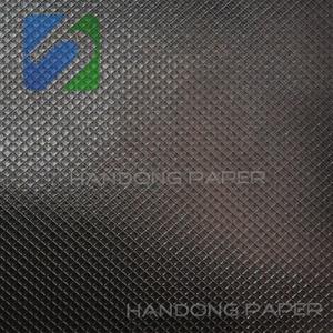 Single Color Leather Embossed PVC Coat Paper/Pearl Color PVC Coated Paper