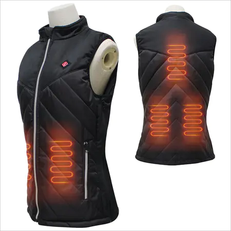 5v usb  lady stle heated vest for weather outdoor sport
